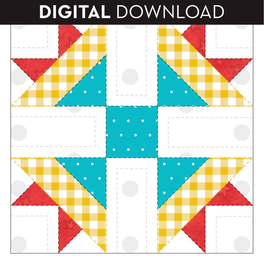 Carolina Lily Quilt Block Applique