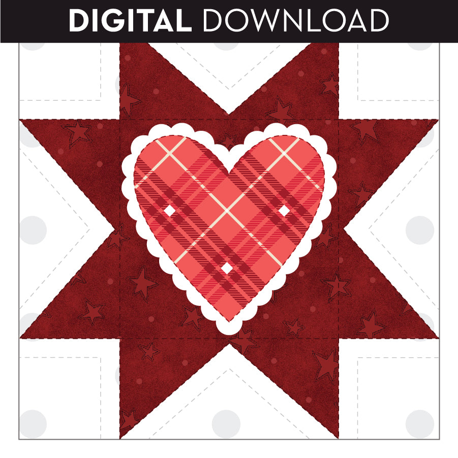 Share The Love Quilt Block Applique