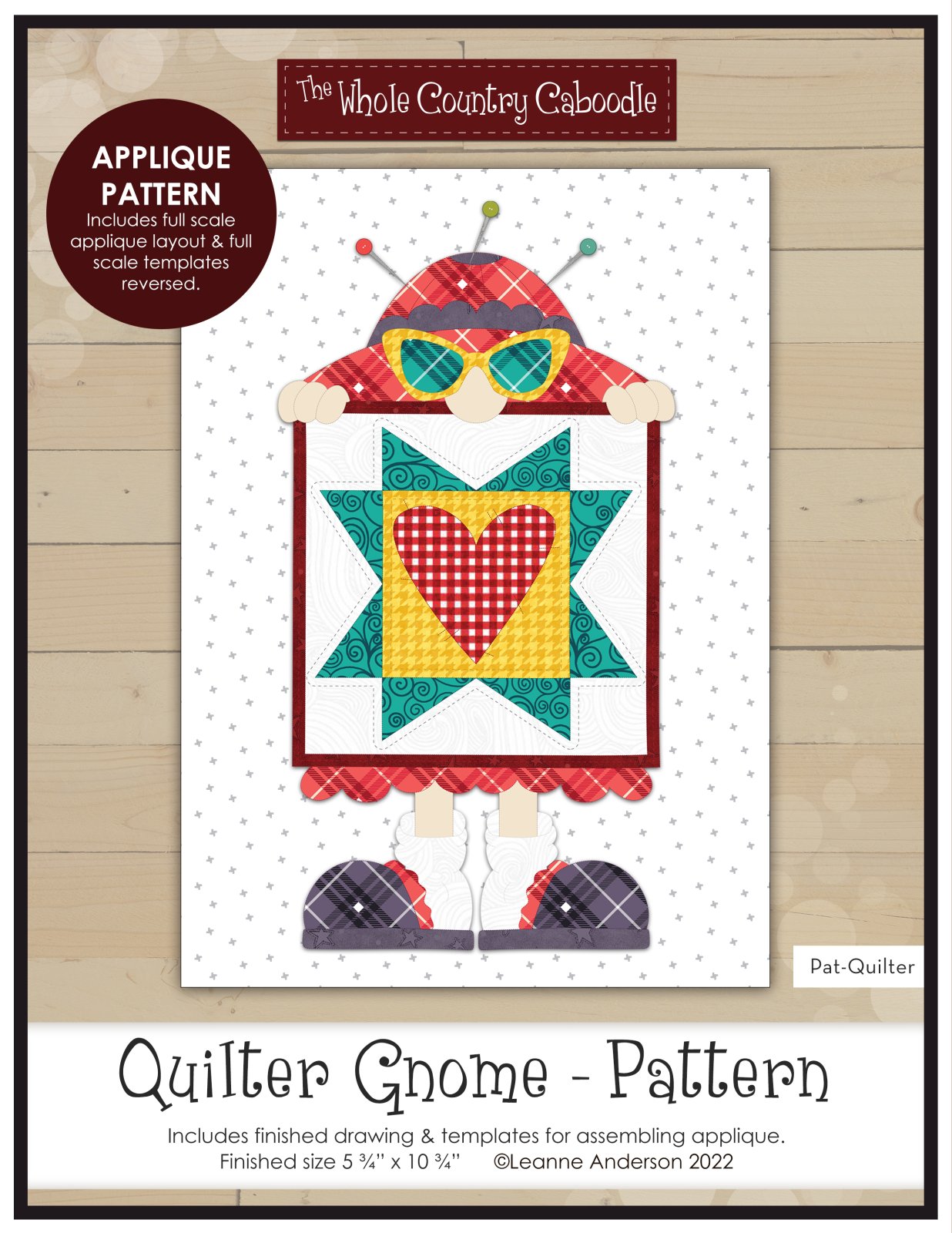 Quilter Gnome Applique