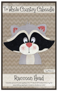 Raccoon Head Applique
