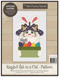 Ragdoll Hat On A Cat Applique