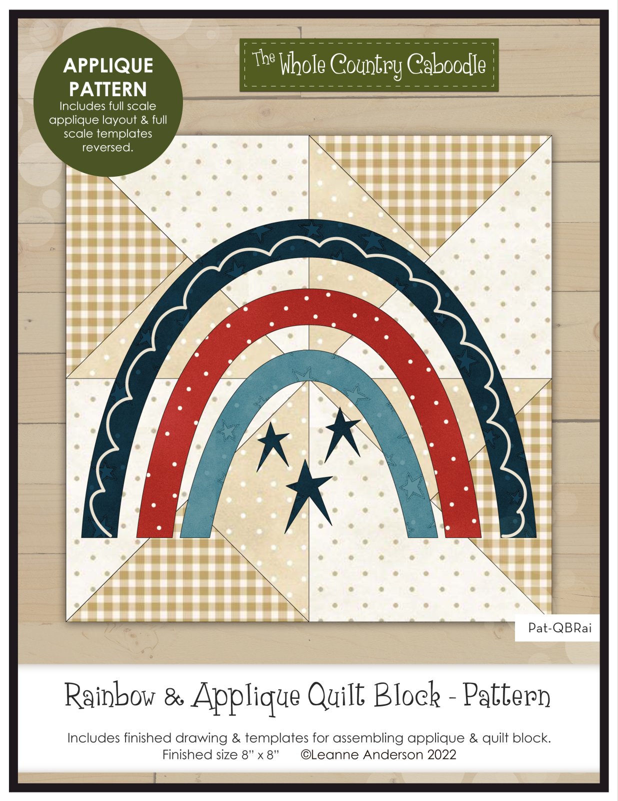 Rainbow & Applique Quilt Block Precut Fused Applique Pack