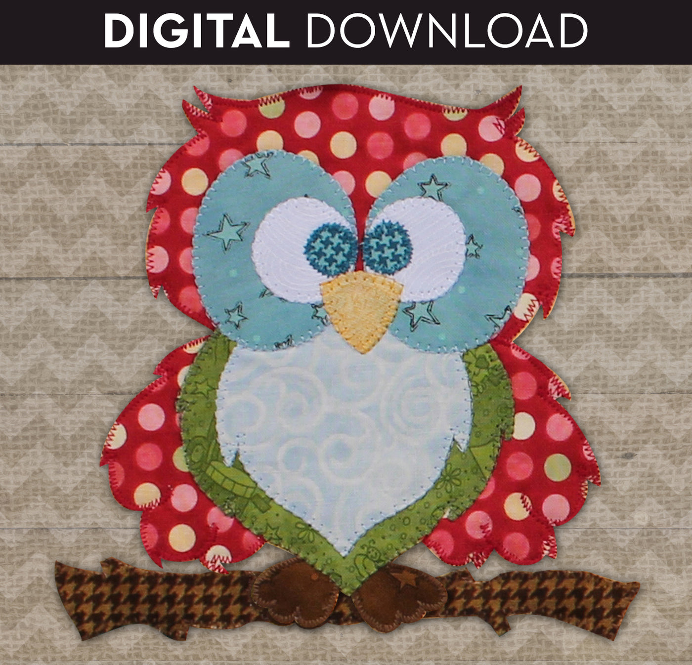 Red Owl #1 Applique