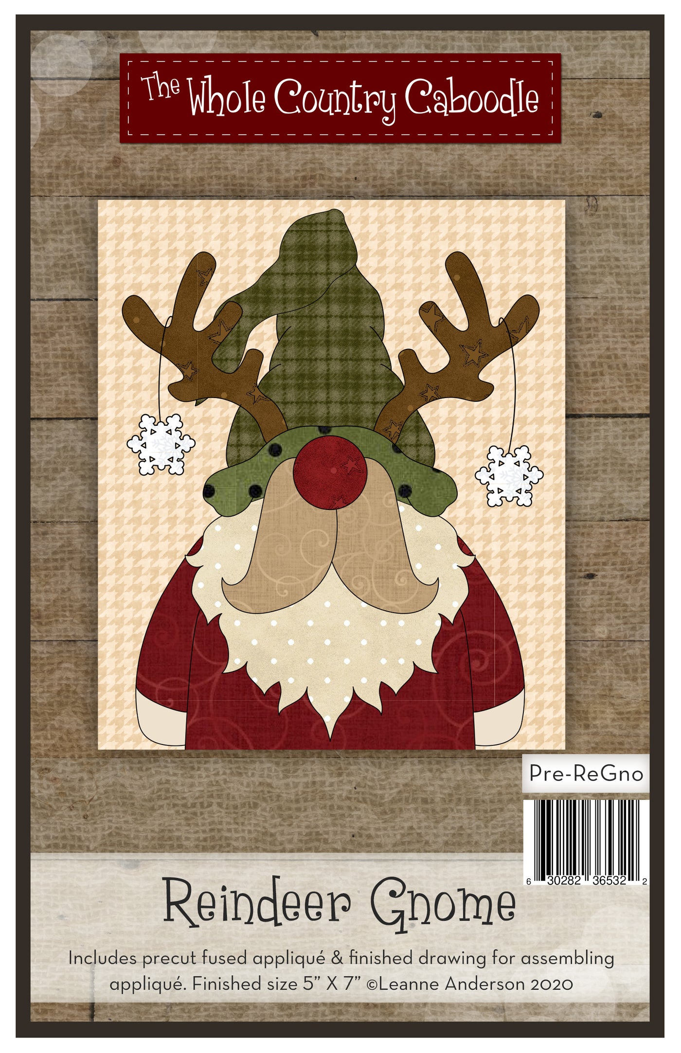 Reindeer Gnome Applique
