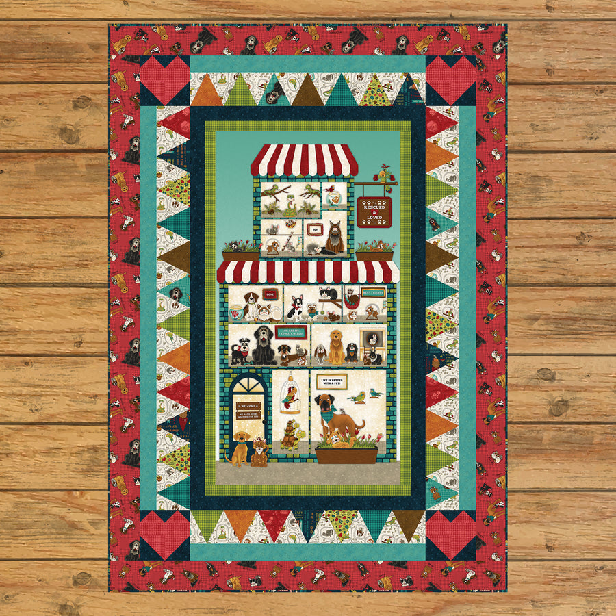 Rescued & Loved Panel Quilt Kit Option #1