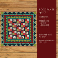 Rescued & Loved Book Panel Quilt Kit