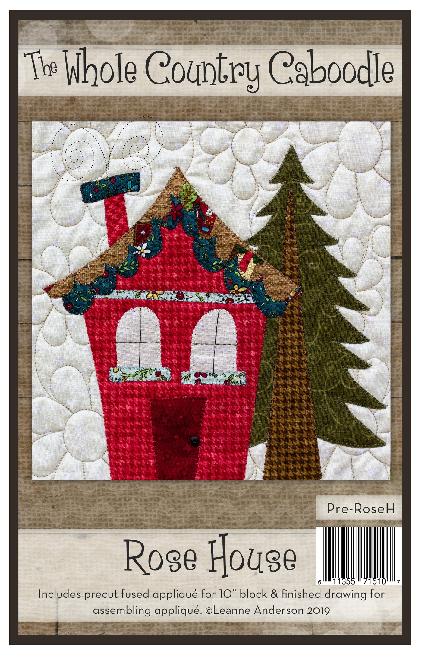 Rose House Applique