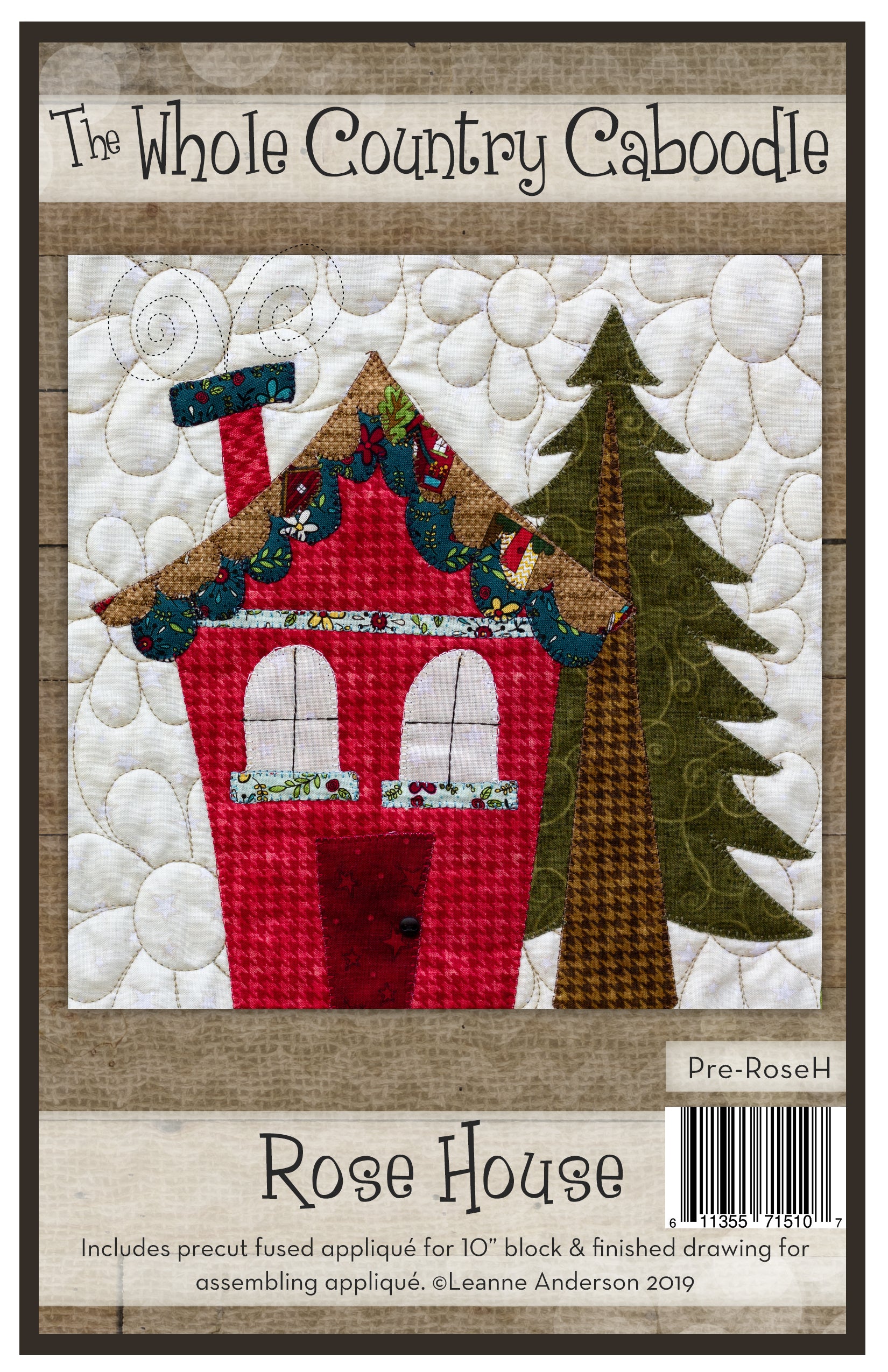 Rose House Applique