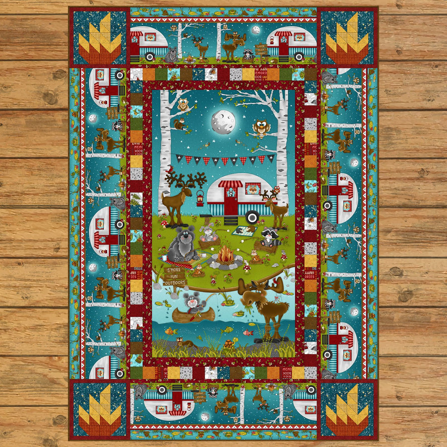 S'More Fun Outdoors Panel Quilt Kit