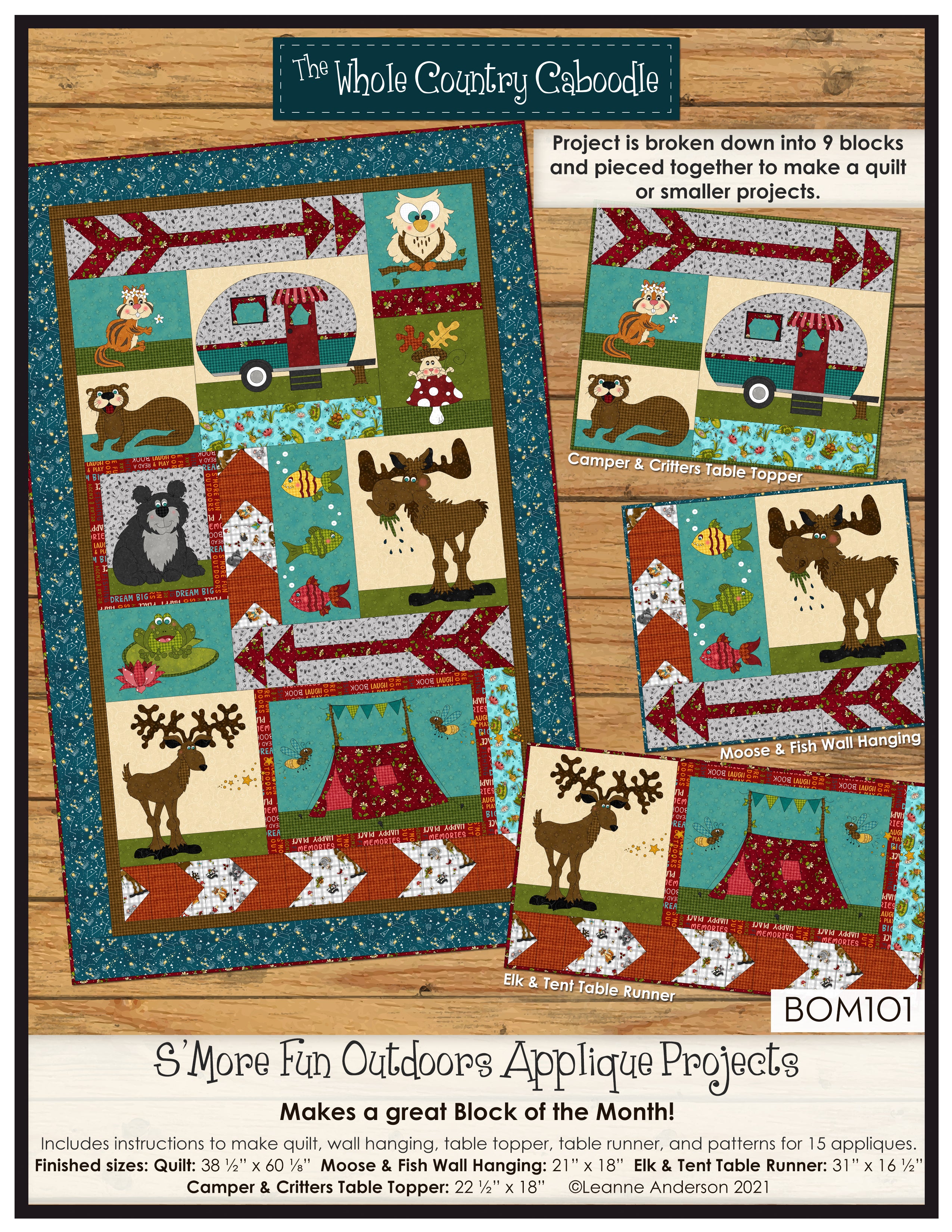 S'More Fun Outdoors Applique Quilt & Projects Pattern