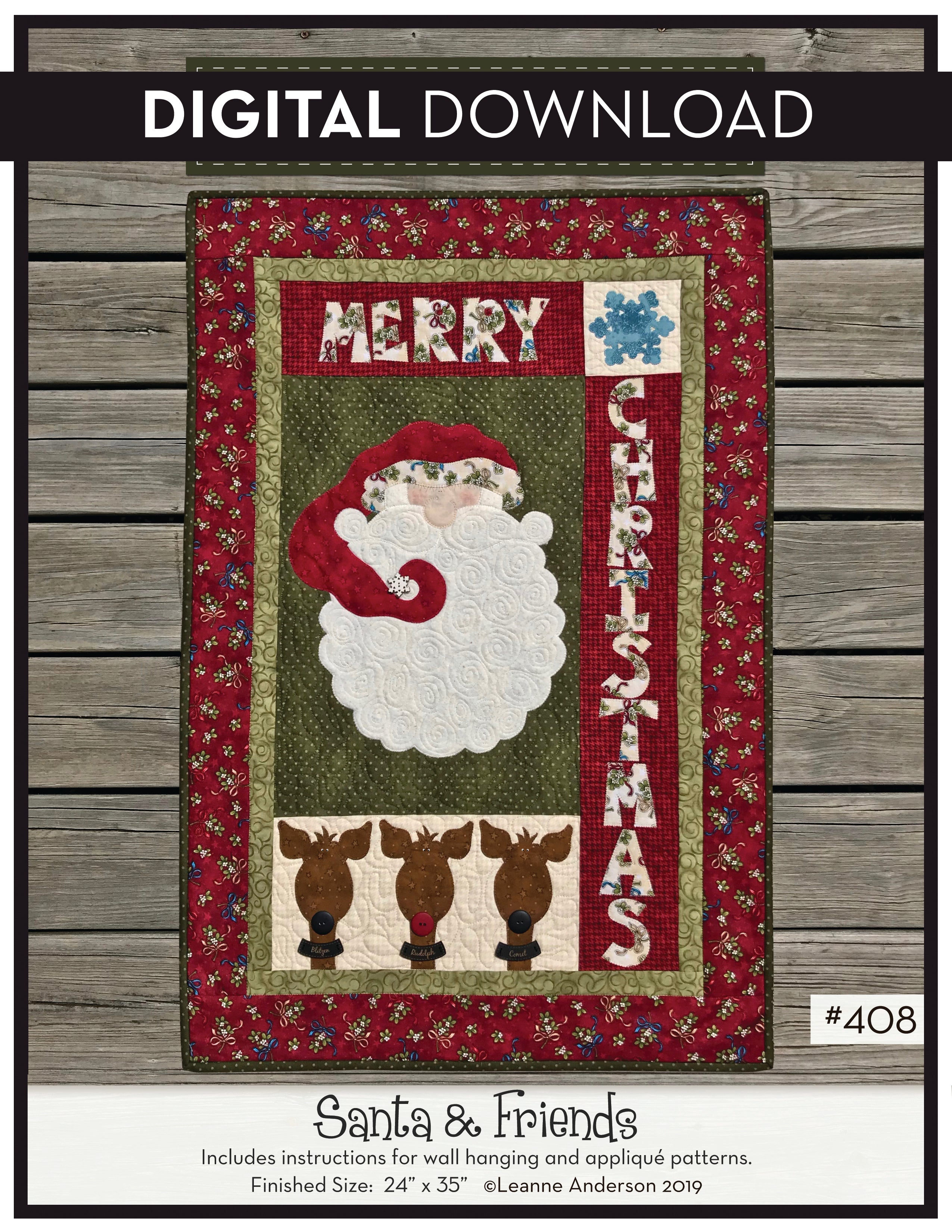 Santa & Friends Pattern