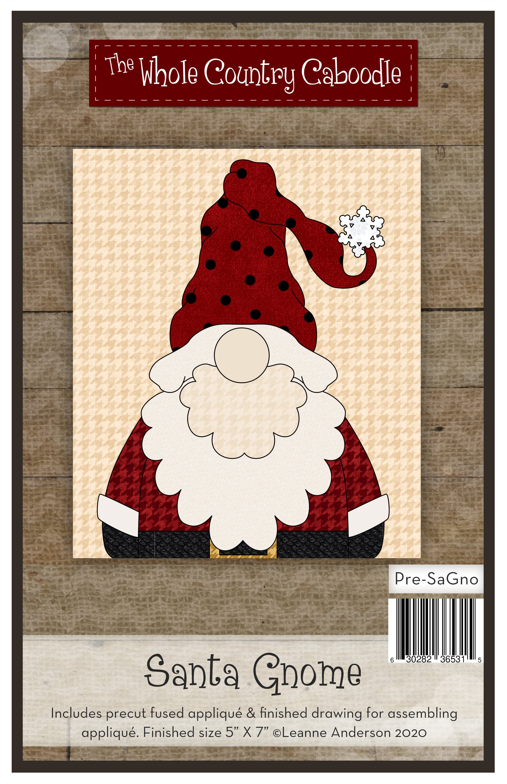 Santa Gnome Applique