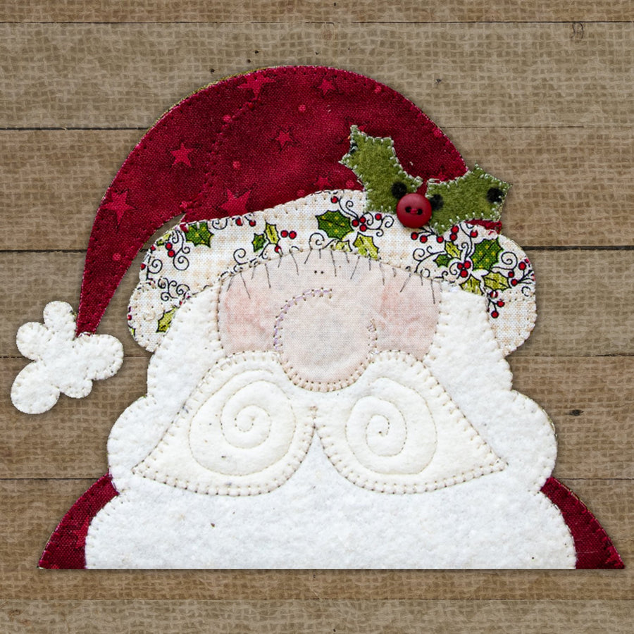 Holly Jolly Santa Applique