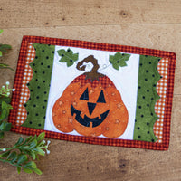 Scary Larry Jack-O-Lantern Mug Rug Kit