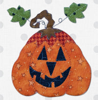 Scary Larry Jack O Lantern Applique