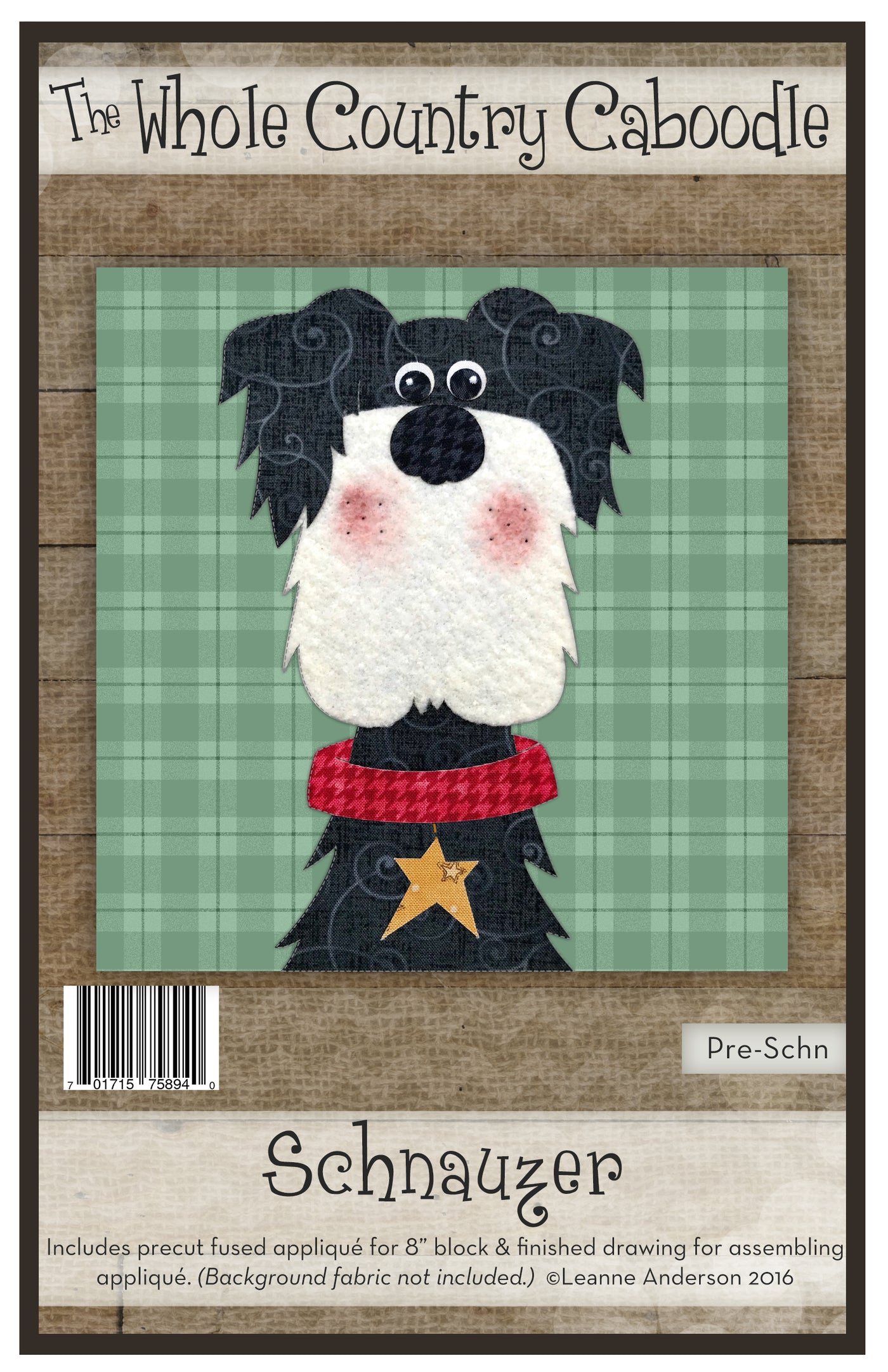 Schnauzer Applique
