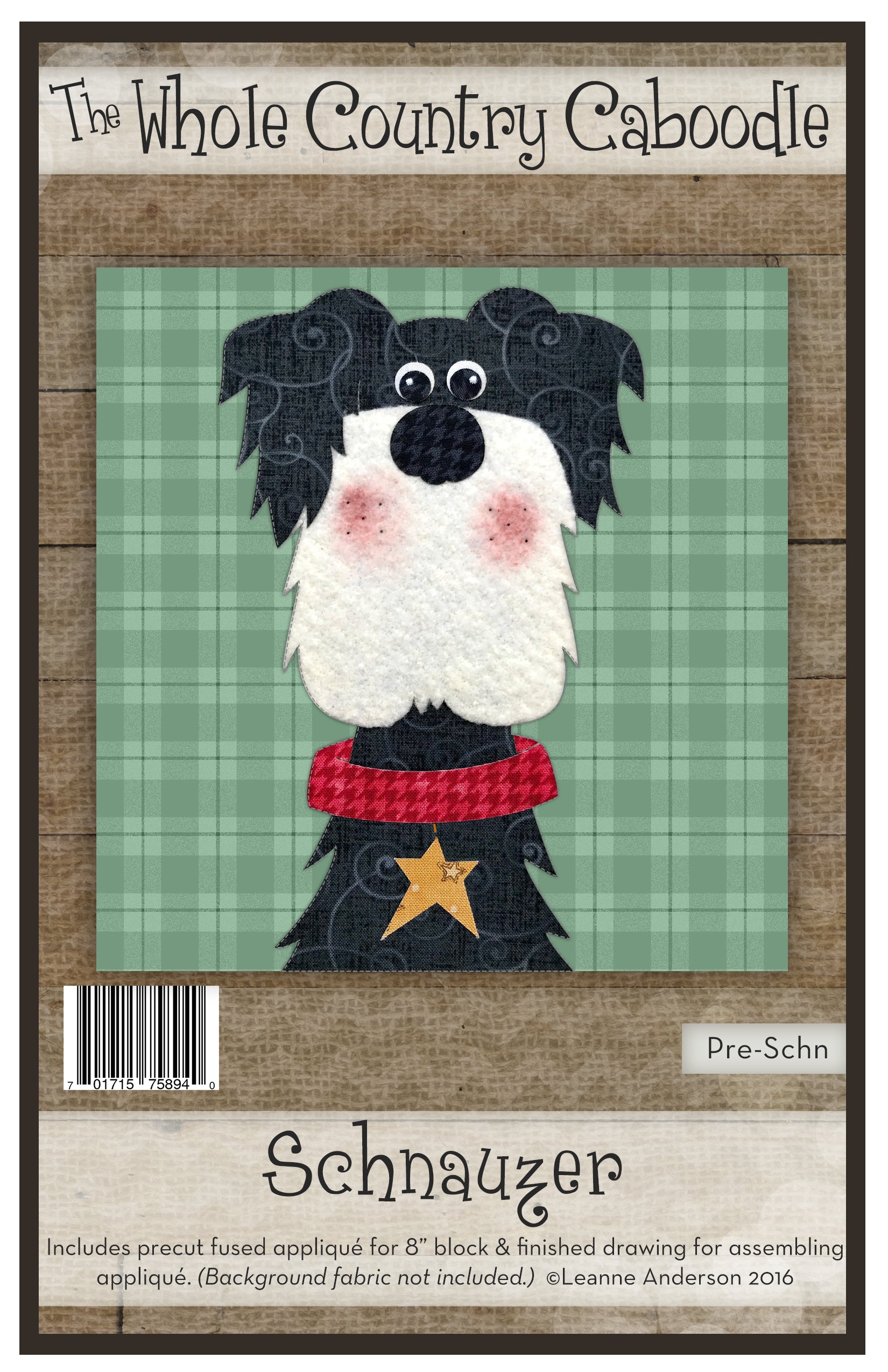 Schnauzer Applique