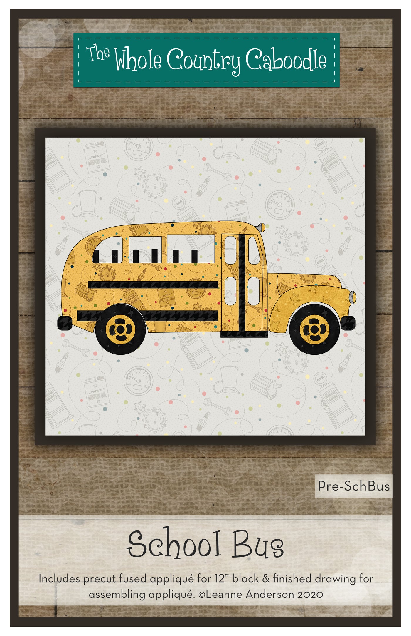 School Bus Applique