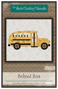 School Bus Applique