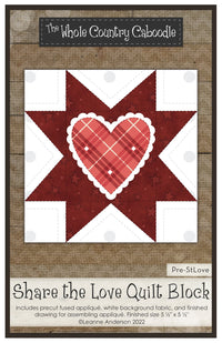Share The Love Quilt Block Applique