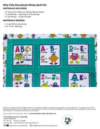 Silly Gilly Storybook Minky Quilt Kit