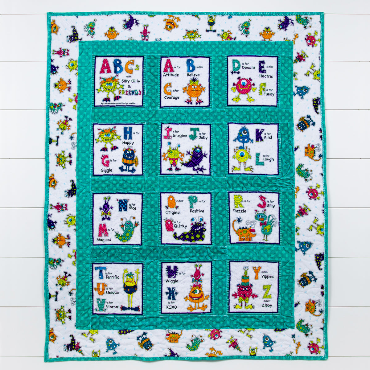 Sillyy Pattern Silly Gilly Storybook Minky Quilt Pattern · The Whole Country Caboodle