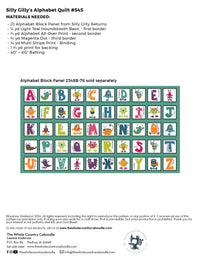 Silly Gilly's Alphabet Quilt Pattern
