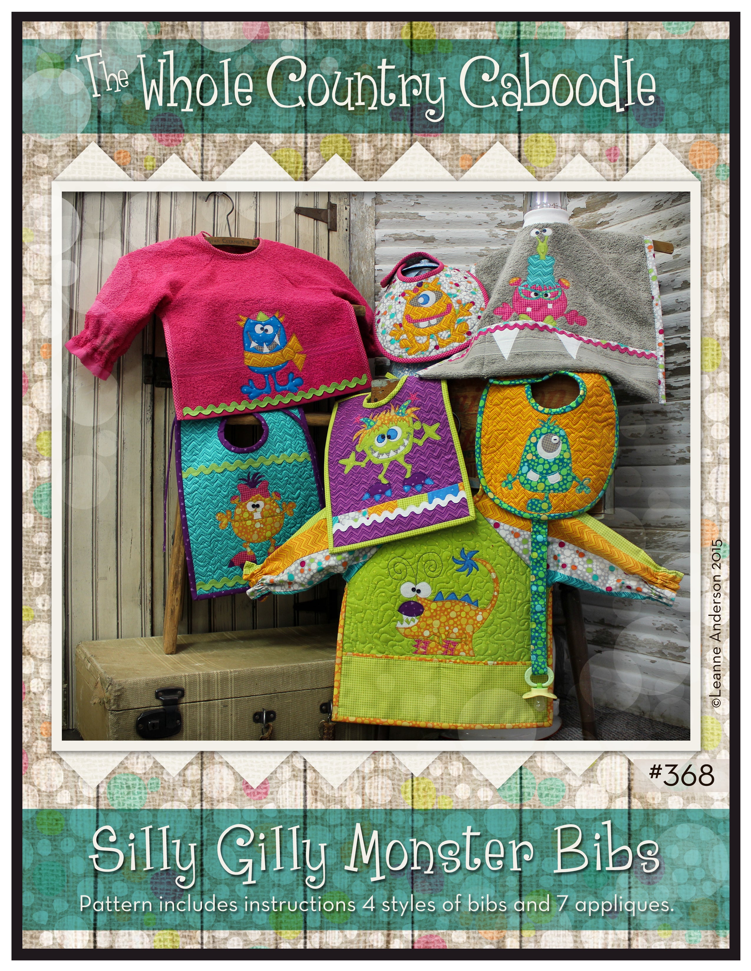 Silly Gilly Monster Bibs Pattern