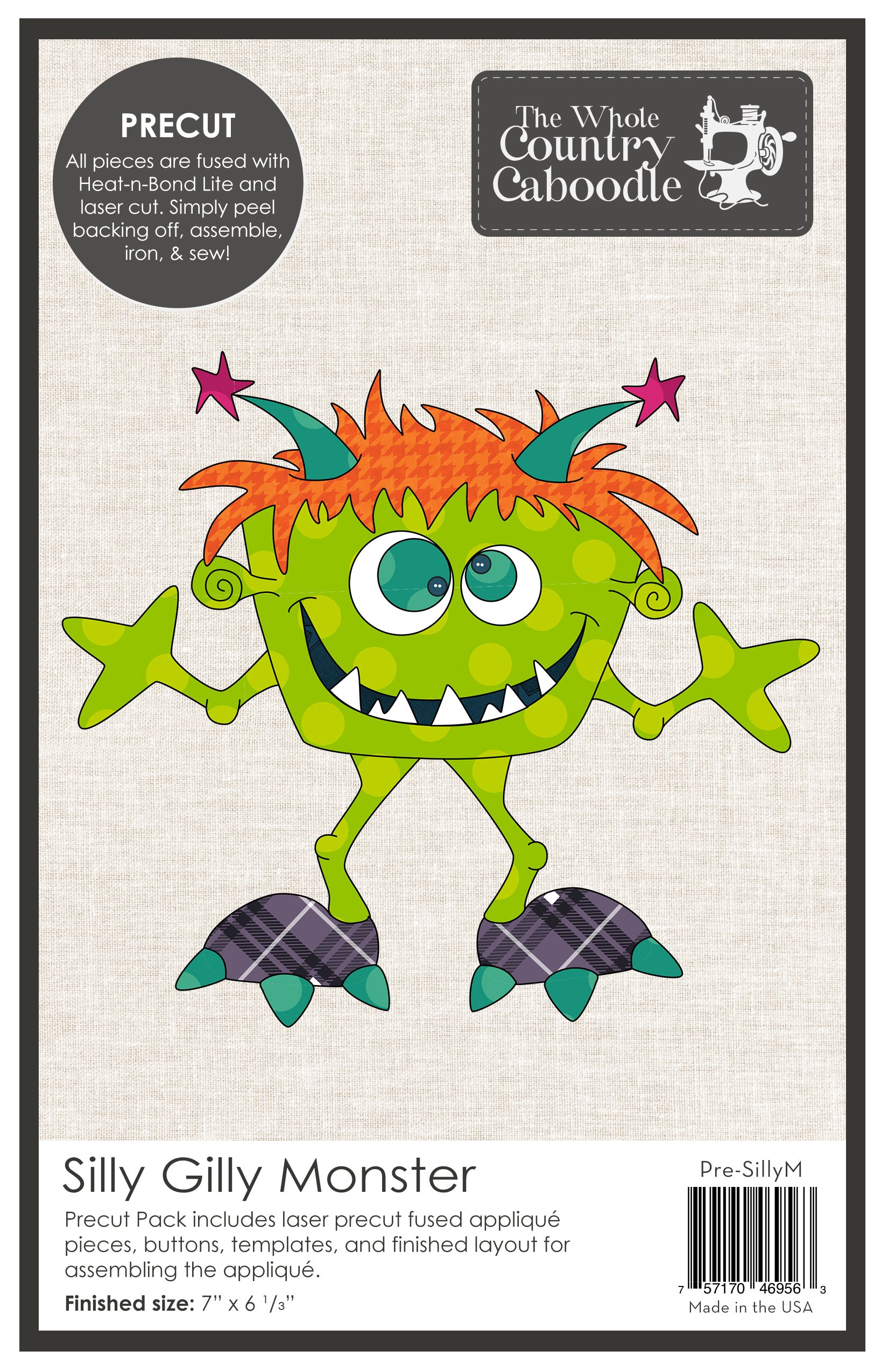 Silly Gilly Monster Applique