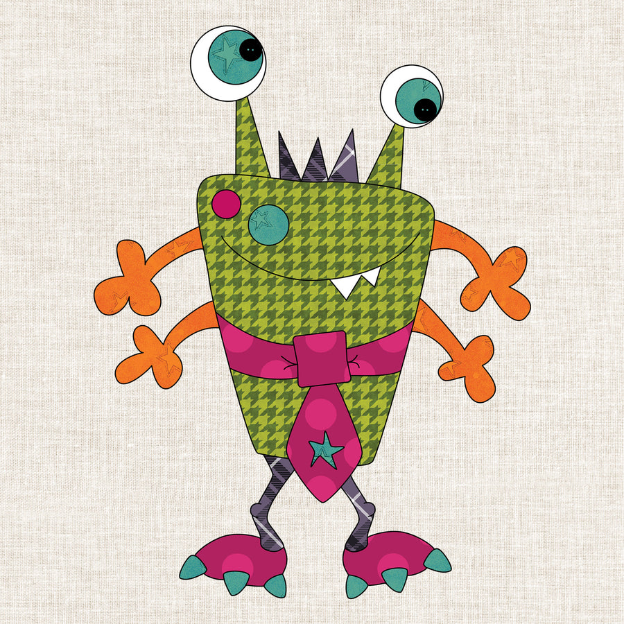 Necktie Monster Applique