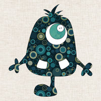 One Leg Monster Applique