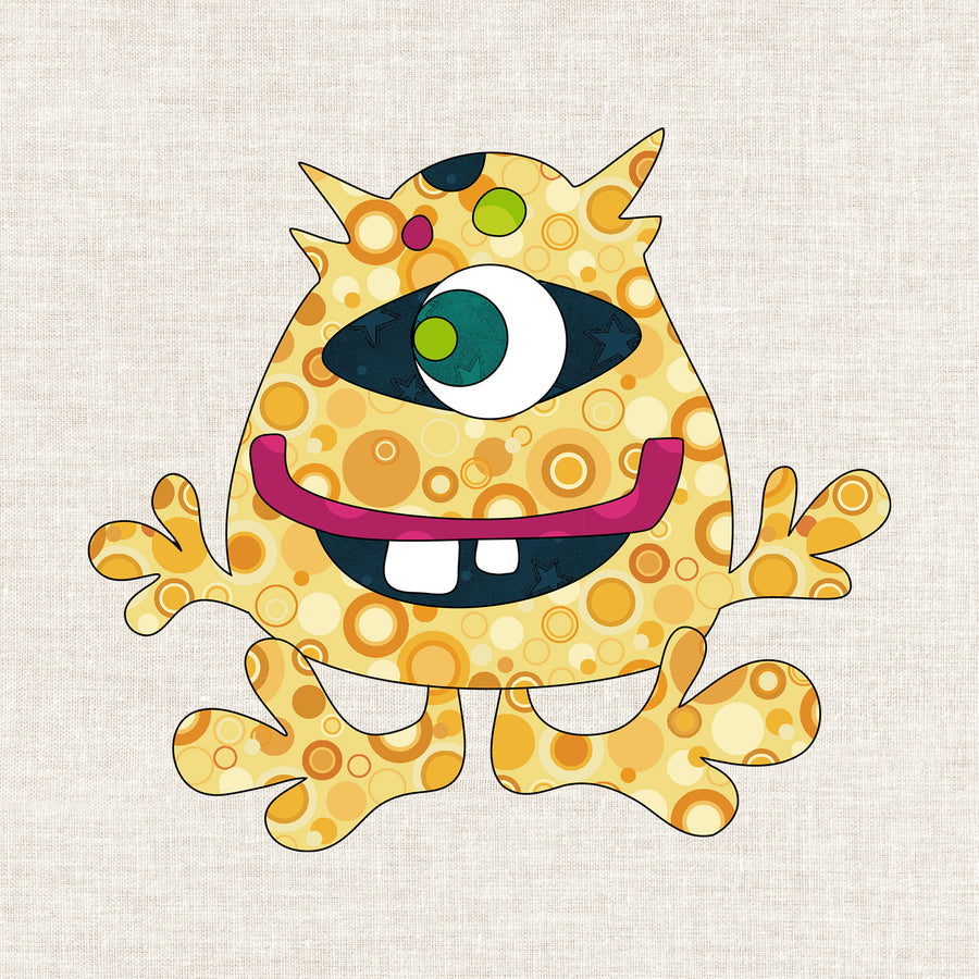 Single Eye Monster Applique