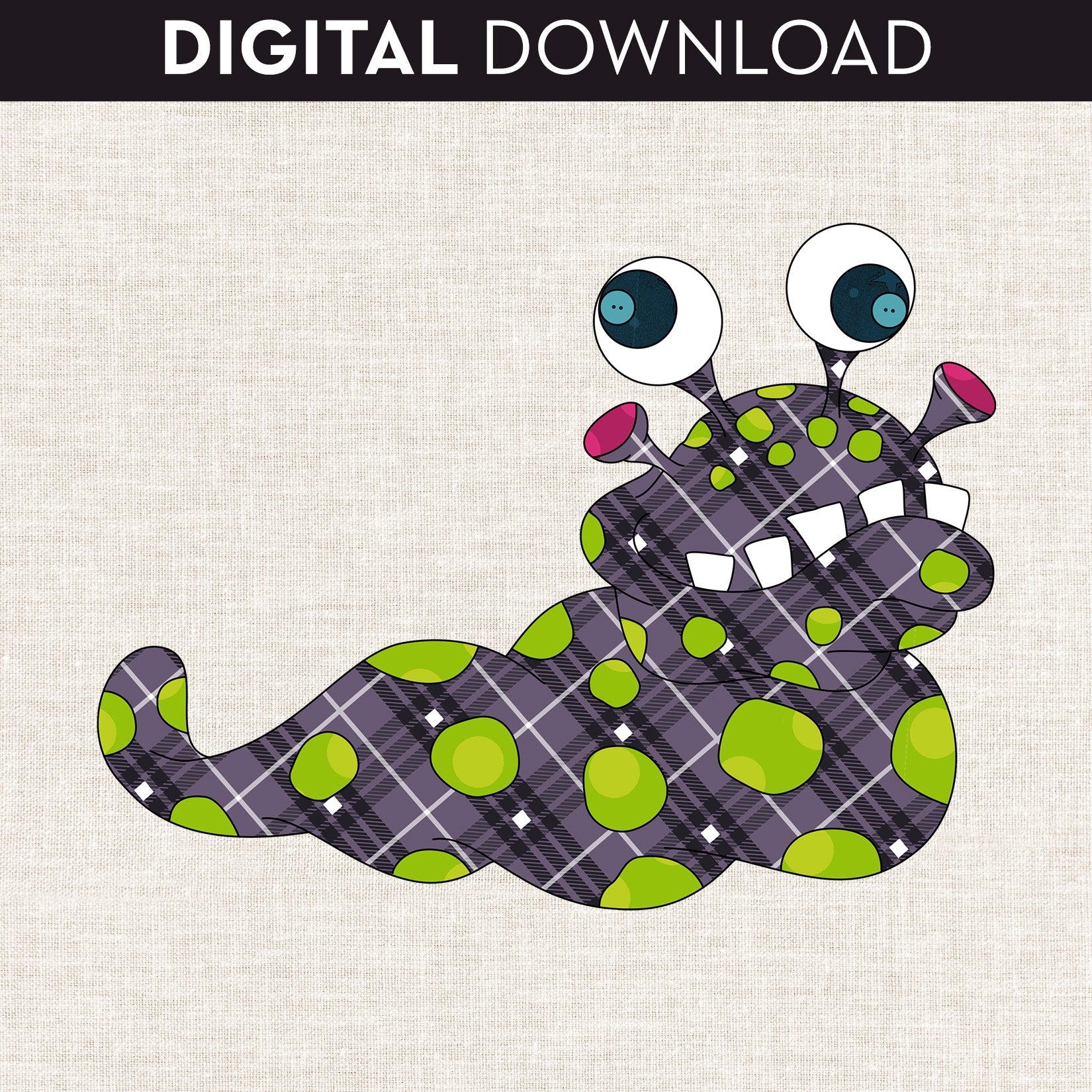 Googly Eye Monster Applique