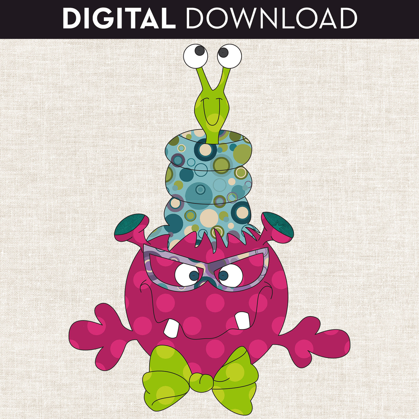 Nana Monster Applique