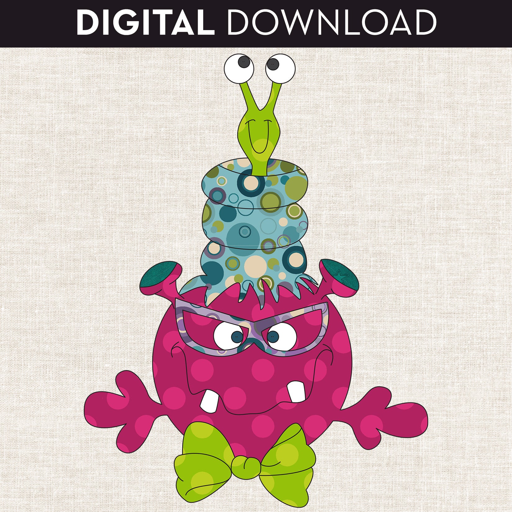 Nana Monster Applique
