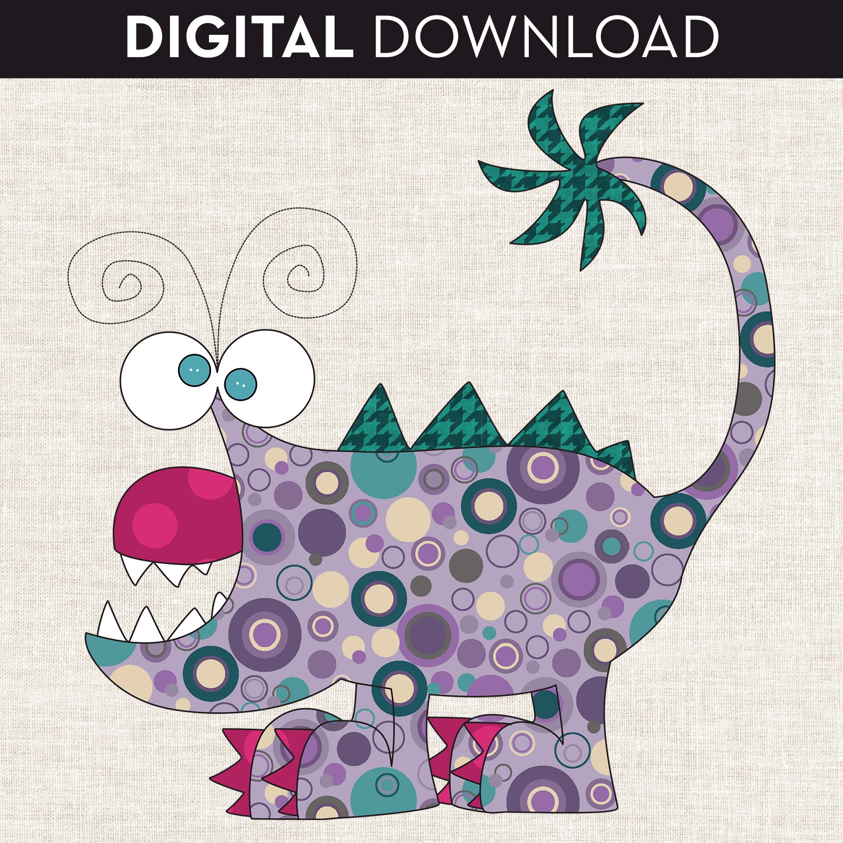 Pet Monster Applique