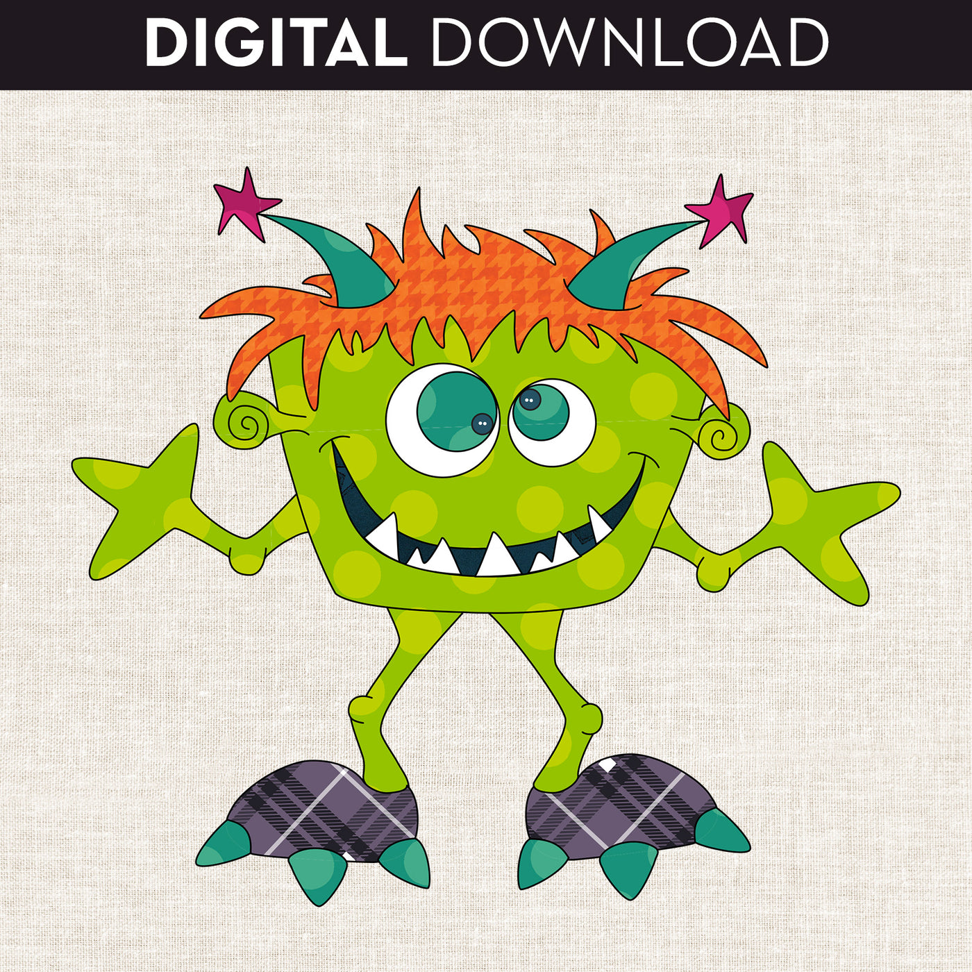 Silly Gilly Monster Applique
