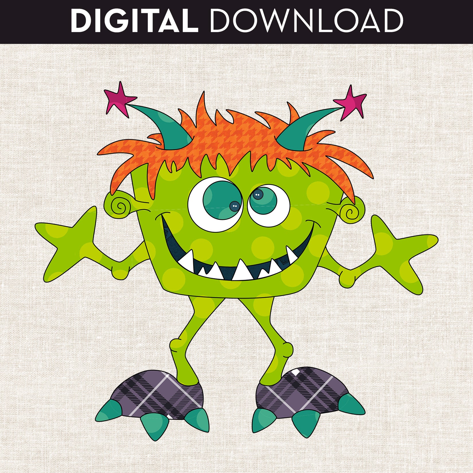 Silly Gilly Monster Applique