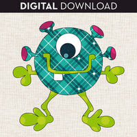 Snaggletooth Monster Applique