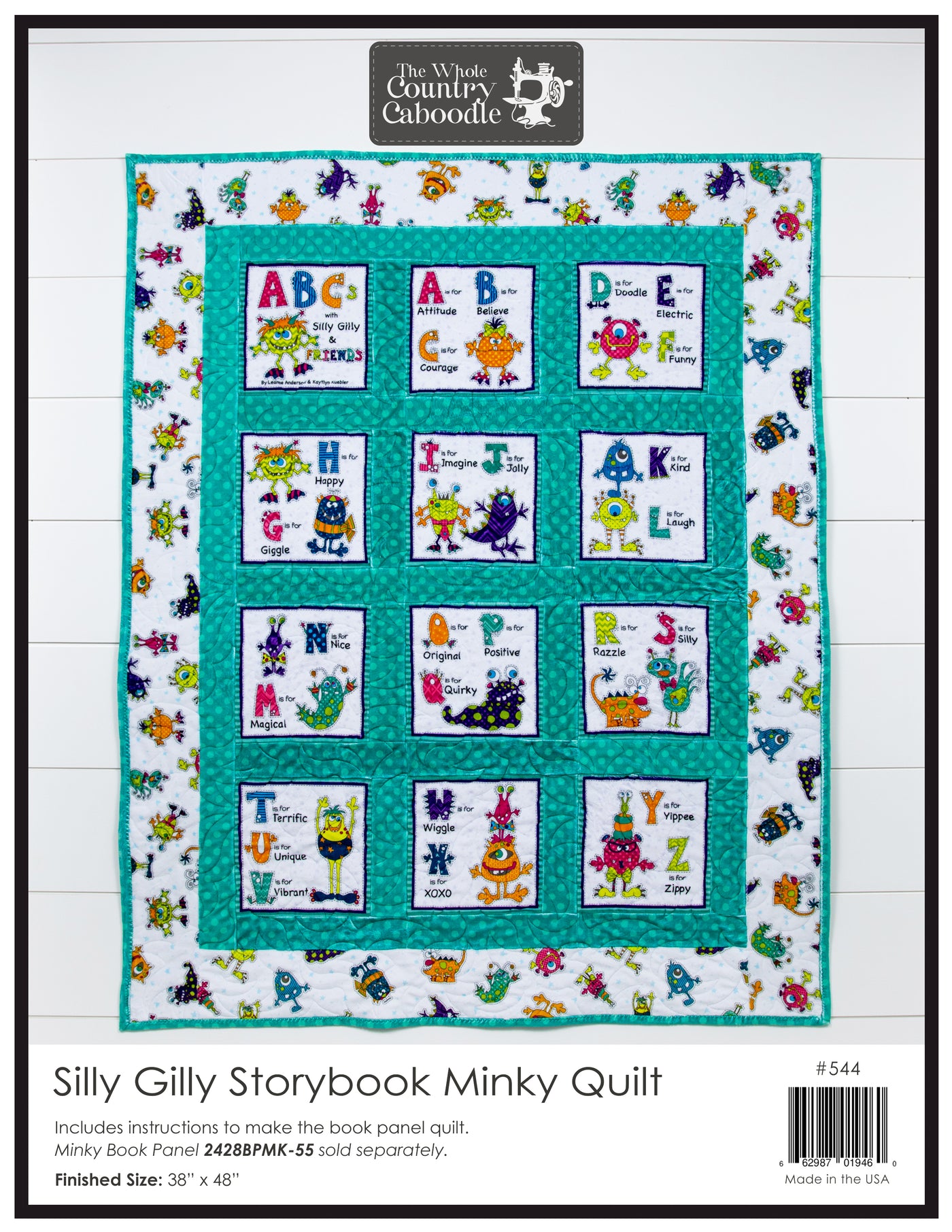 Silly Gilly Storybook Minky Quilt Pattern