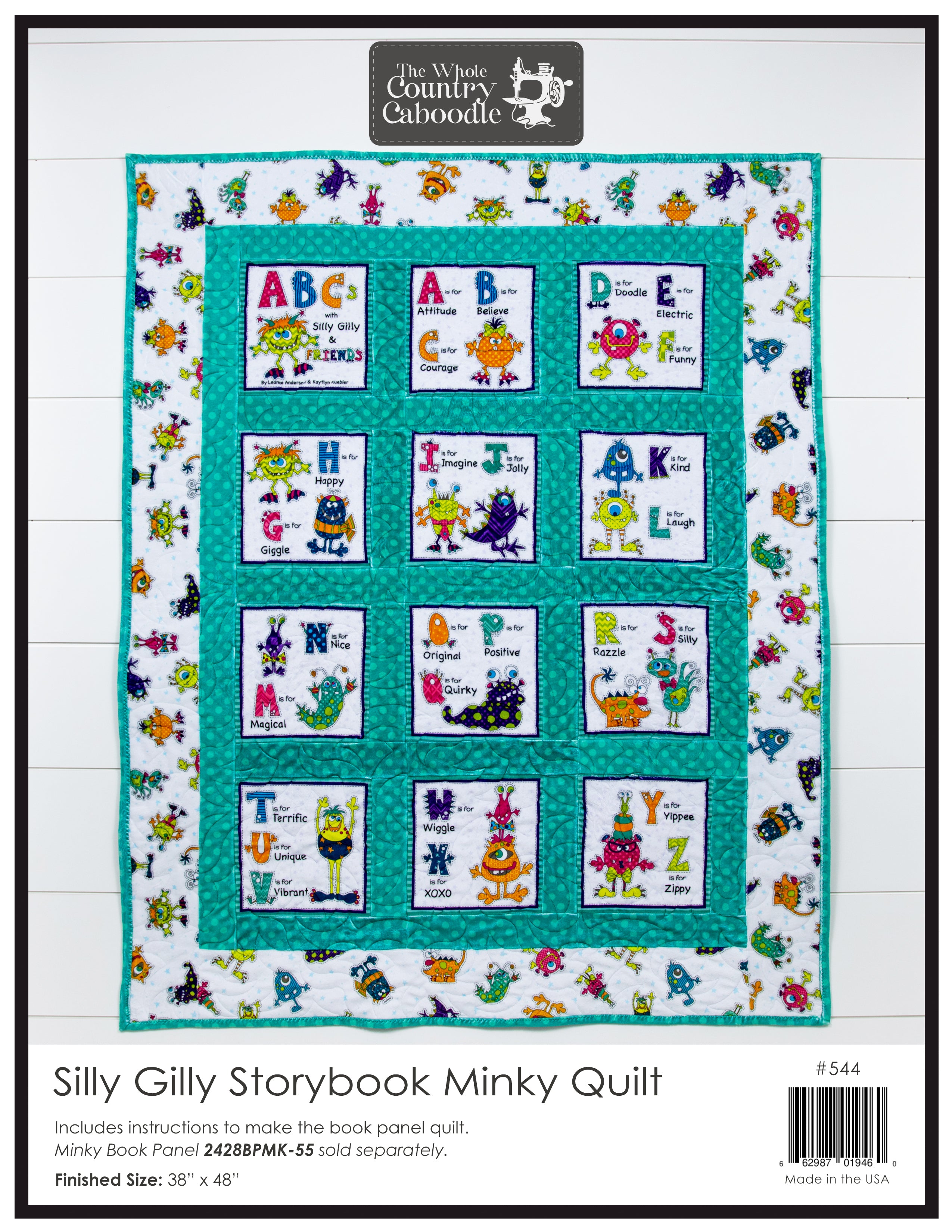 Silly Gilly Storybook Minky Quilt Pattern