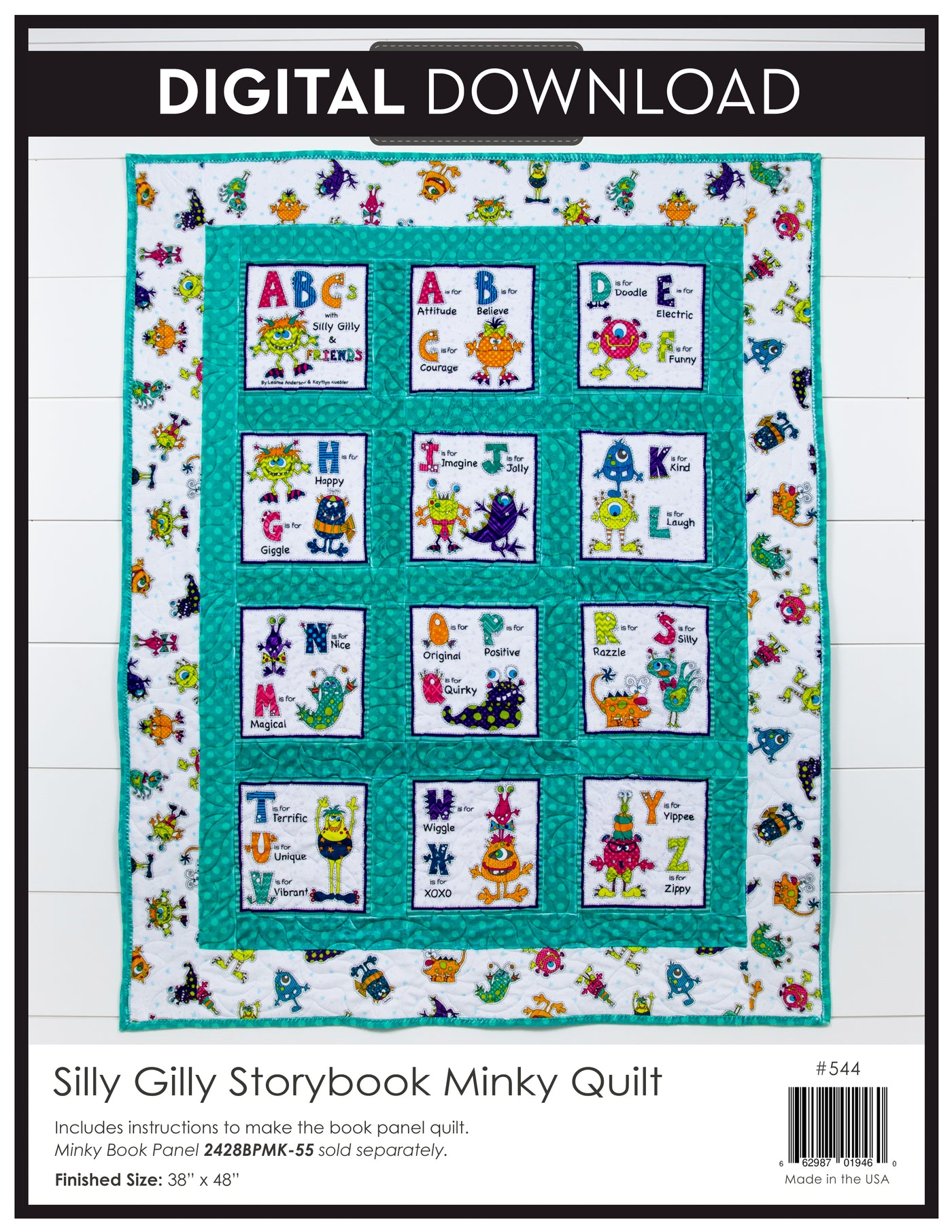 Silly Gilly Storybook Minky Quilt Pattern