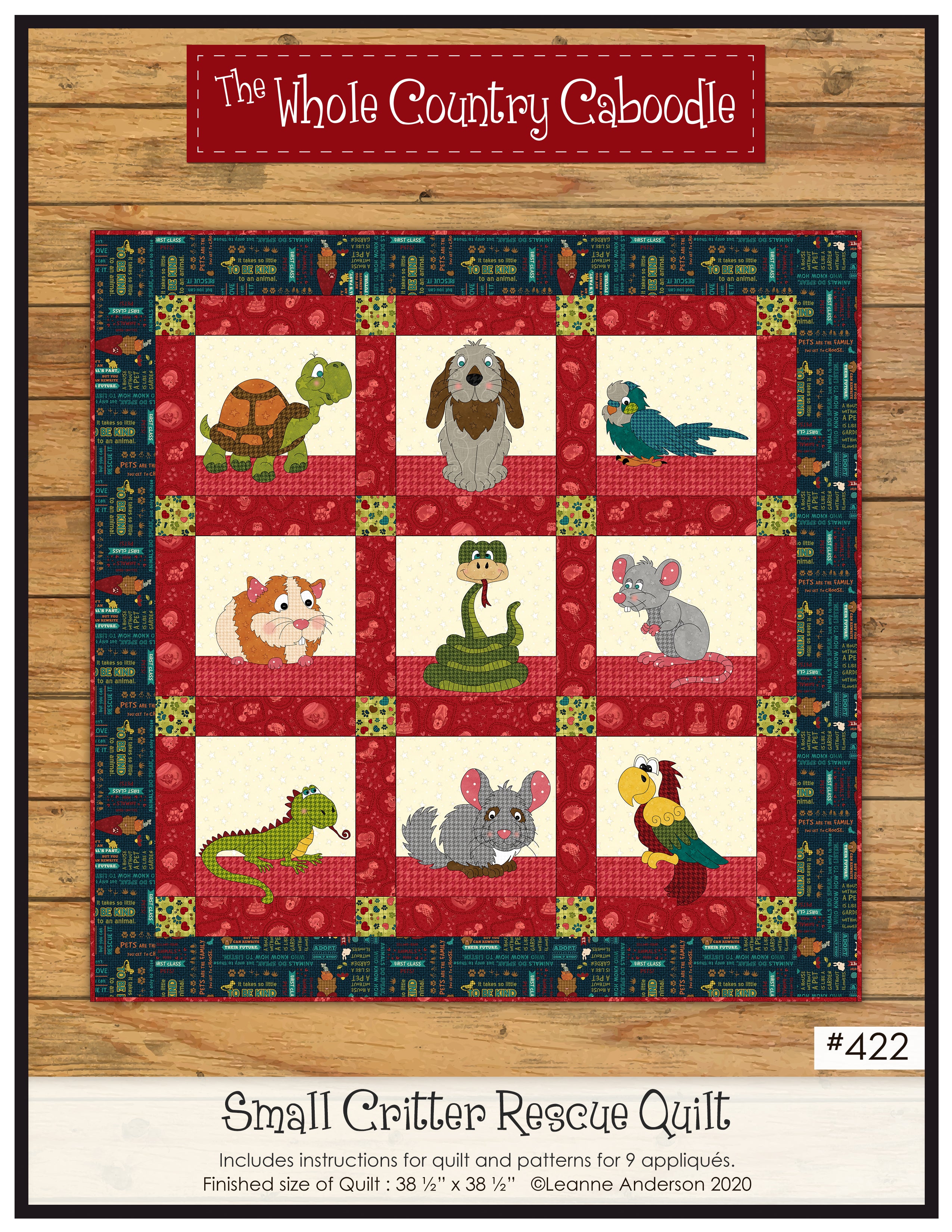 Small Critter Rescue Quilt Pattern