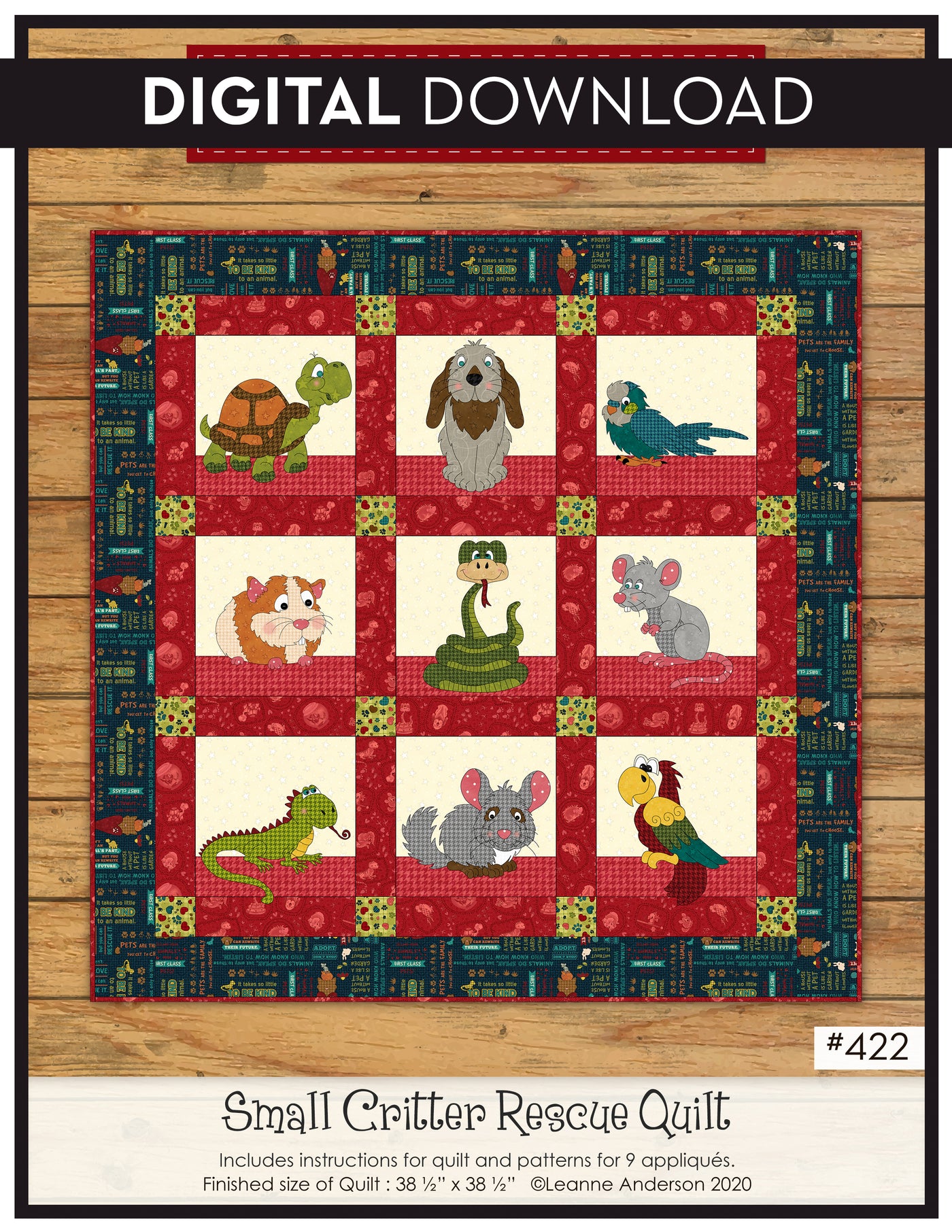 Small Critter Rescue Quilt Pattern