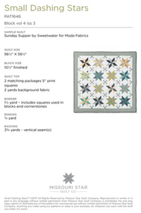 Small Dashing Stars Quilt Pattern