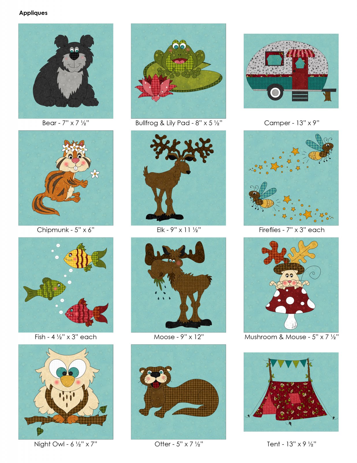 S'More Fun Outdoors Applique Quilt & Projects Pattern