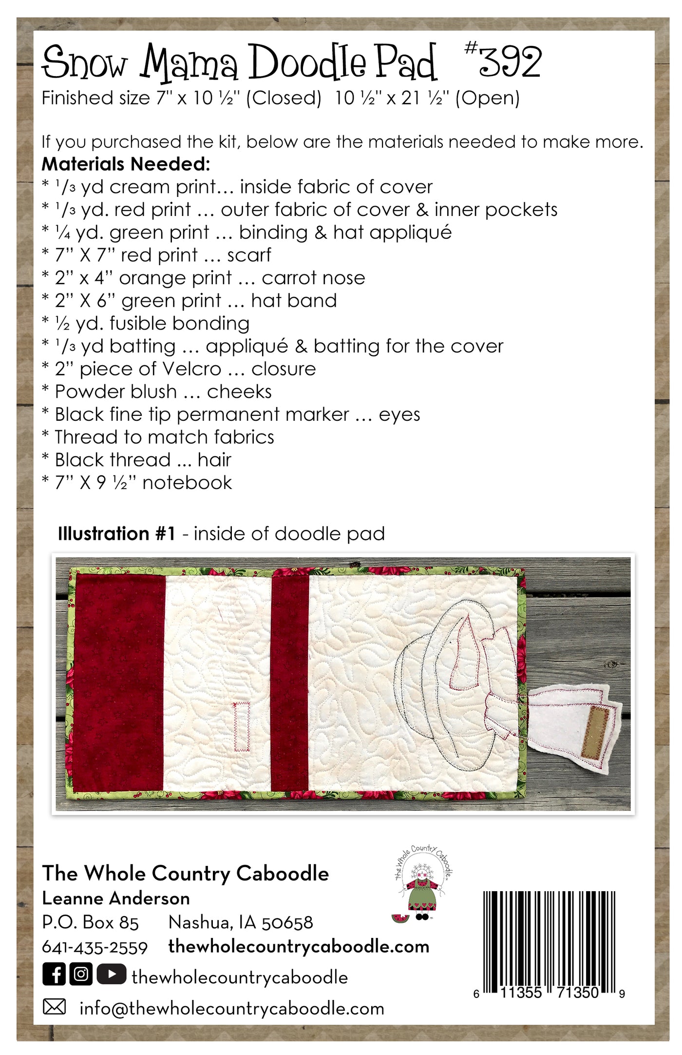 Snow Mama Doodle Pad