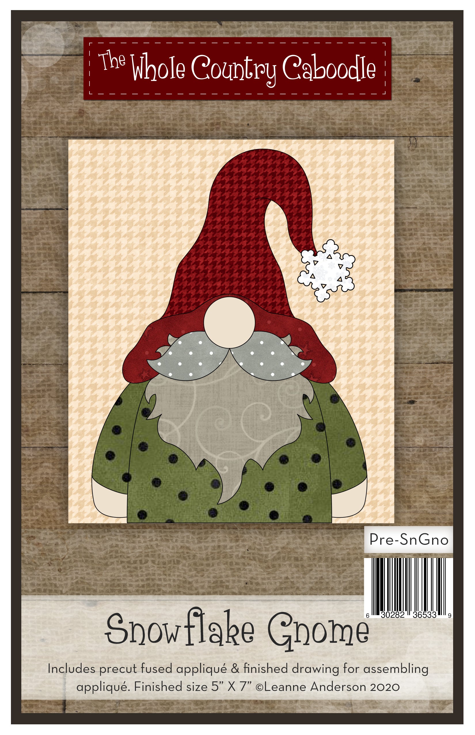 Snowflake Gnome Applique