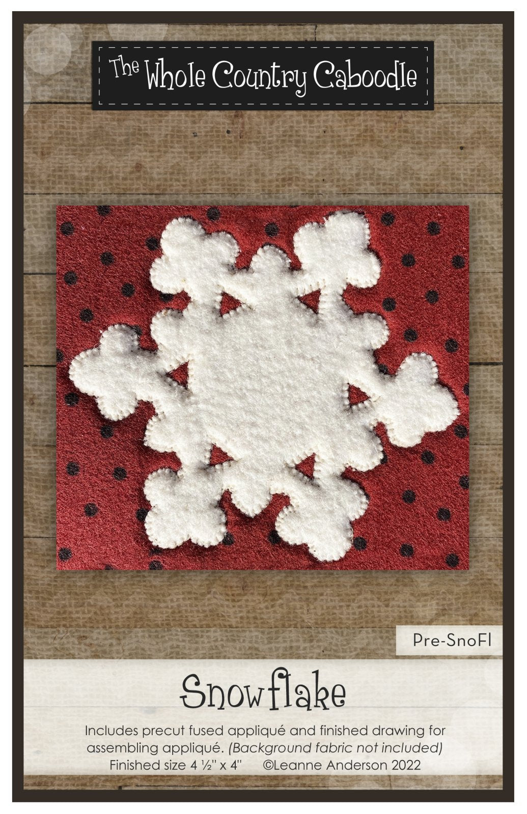 Snowflake Applique