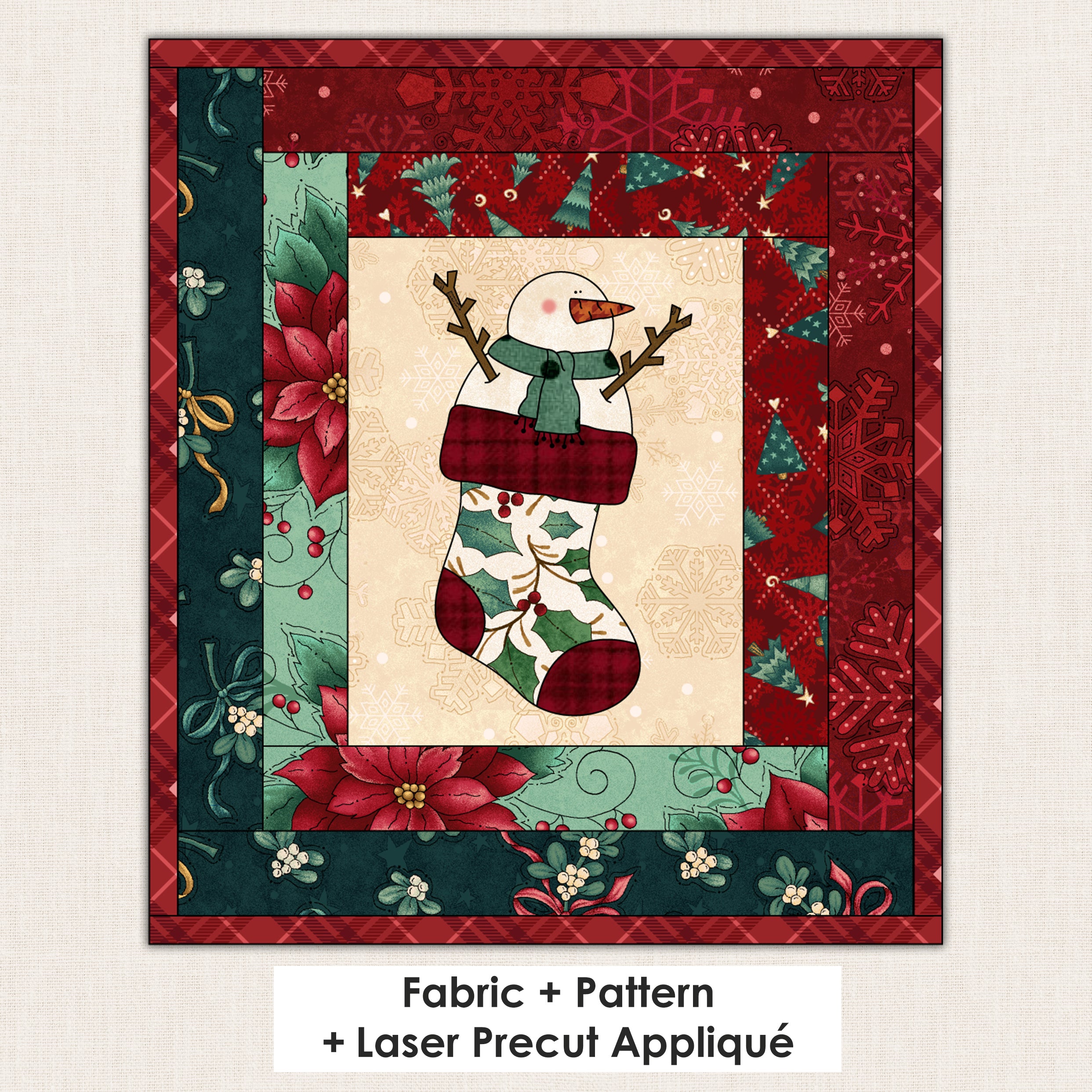 Snowman Stocking Stuffer Mini Quilt Kit